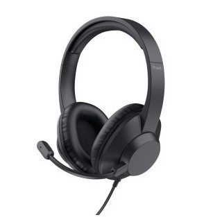 headset usb c trust ayda max color negro cable 1,8m adaptador usb c a usb a