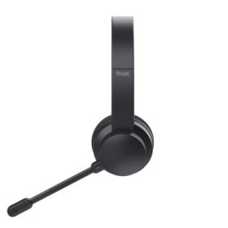 headset trust ayda 25463 wireless supraaural microfono con cancelacion de ruido y diadema ajustable