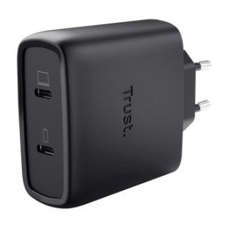 cargador usb gan trust maxo 65w 2xusb c incluye cable usb c 2m color negro