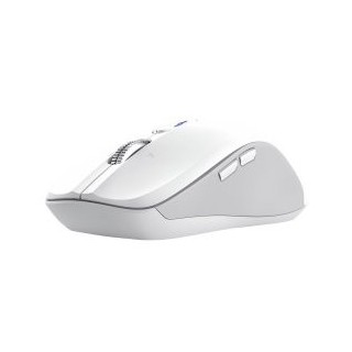 mouse trust wireless y bluetooth ferro blanco 3200 dpi ajustable 9 botones 3 dispositivos