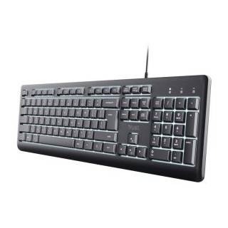 teclado trust primo con iluminacion usb 2.0 color negro