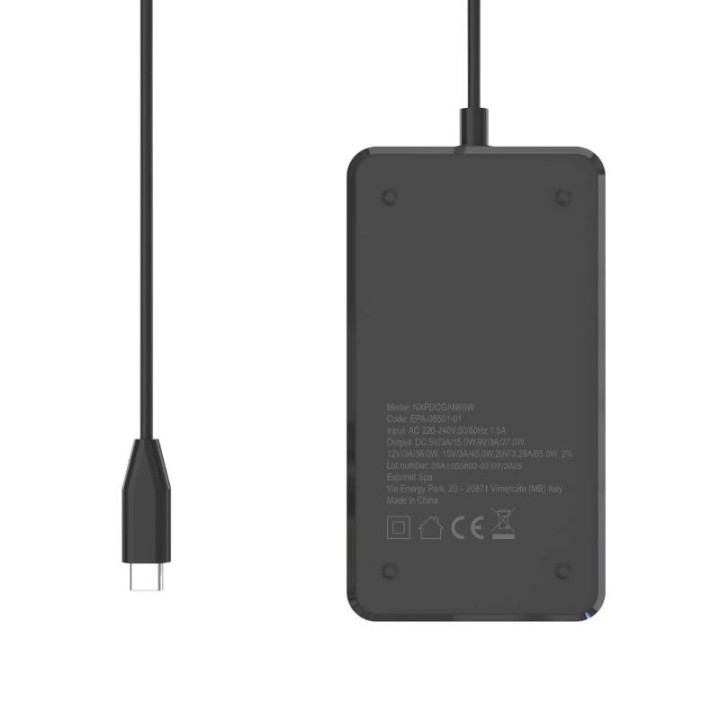 nilox alimentador gan usb c para port?til   65w