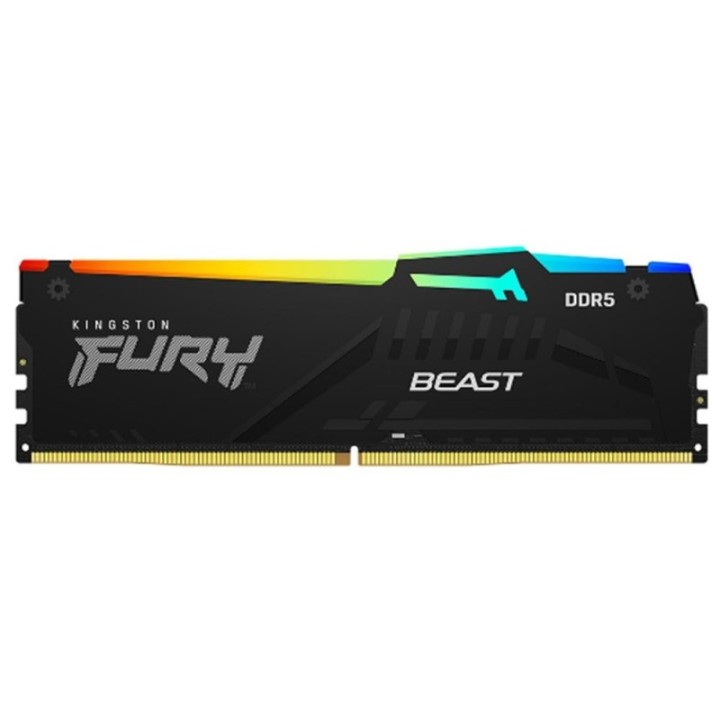 kingston memoria ram ddr5 32gb kingston   6000mt   s   pc5   48000   dimm   fury beast rgb   cl30