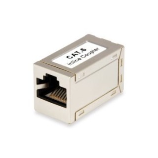 adaptador rj45 cat.6 apantallado hembra   hembra 121179