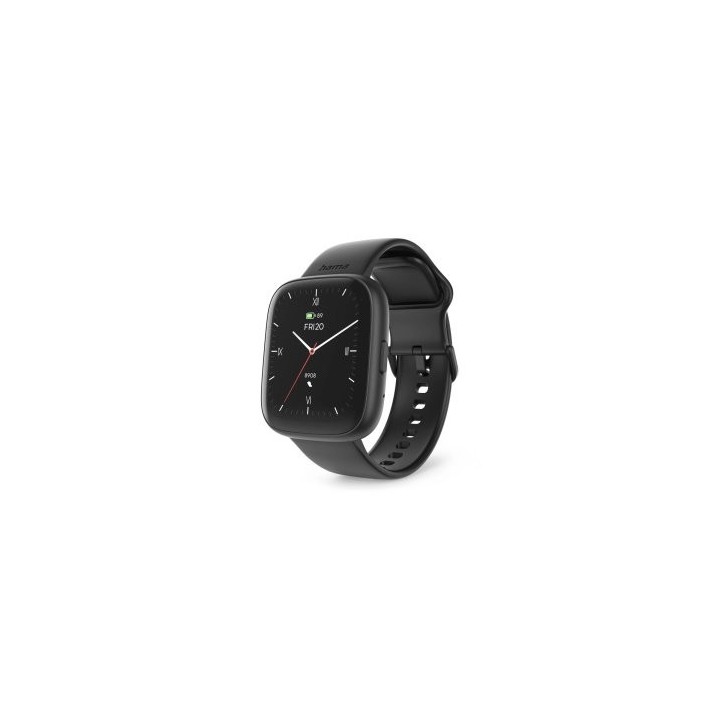 smartwatch hama 4000 lcd 1.65" ip68 diferentes sensores salud negro