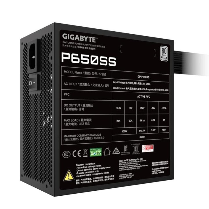 gigabyte fuente alimentaci?n gp p650ss 650w 80+