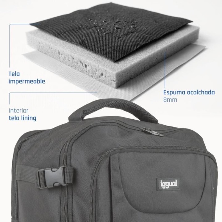 iggual mochila port?til 15.6" 17" voyage pro tech