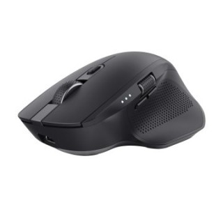 mouse trust wireless y bluetooth ozaa+ 24820 negro multidespositivo recargable  sensor optico   6 bo