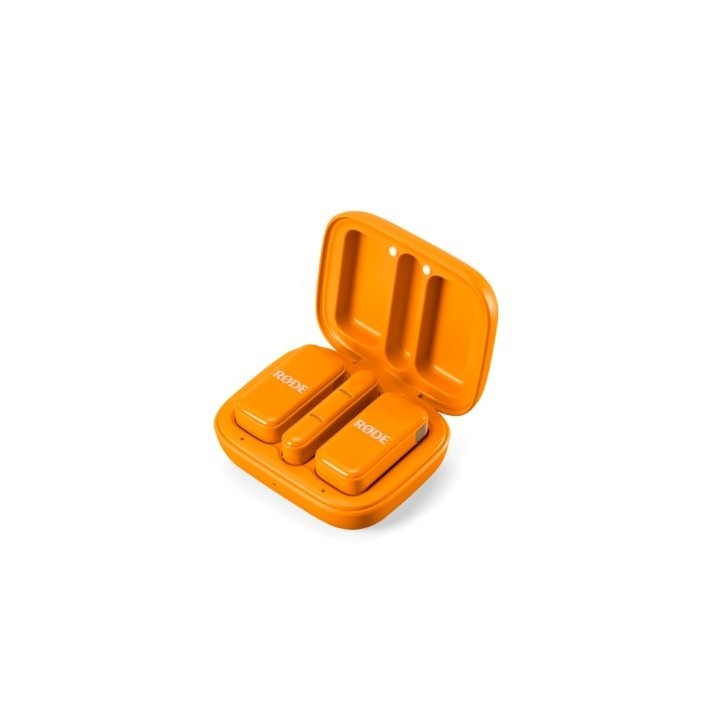 microfono rode wireless micro c orange usb c 21h battery gainassist 21dba 73db