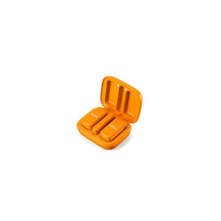 microfono rode wireless micro c orange usb c 21h battery gainassist 21dba 73db