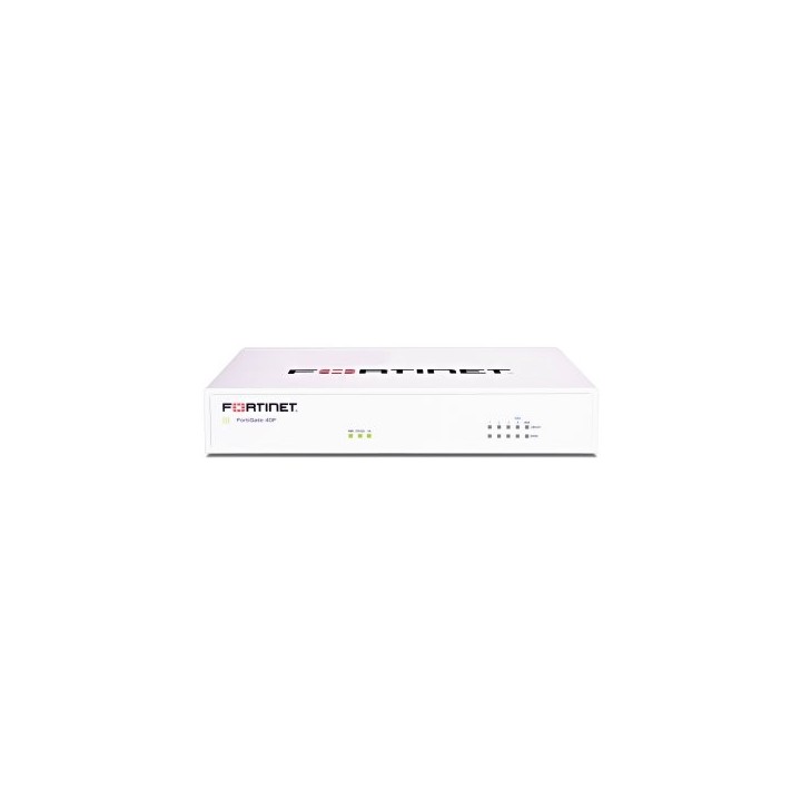 fortigate fg 40f 5 puertos ge rj45  incluye 1 puerto wan, 4 puertos internos