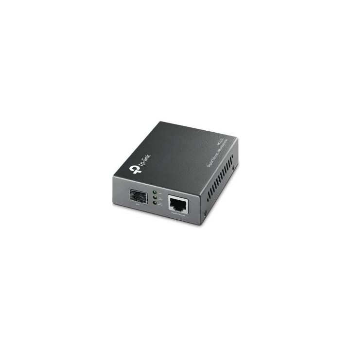 convertidor fibra tp link mc220l rj45 giga a ranura sfp giga minigbic montaje en chasis