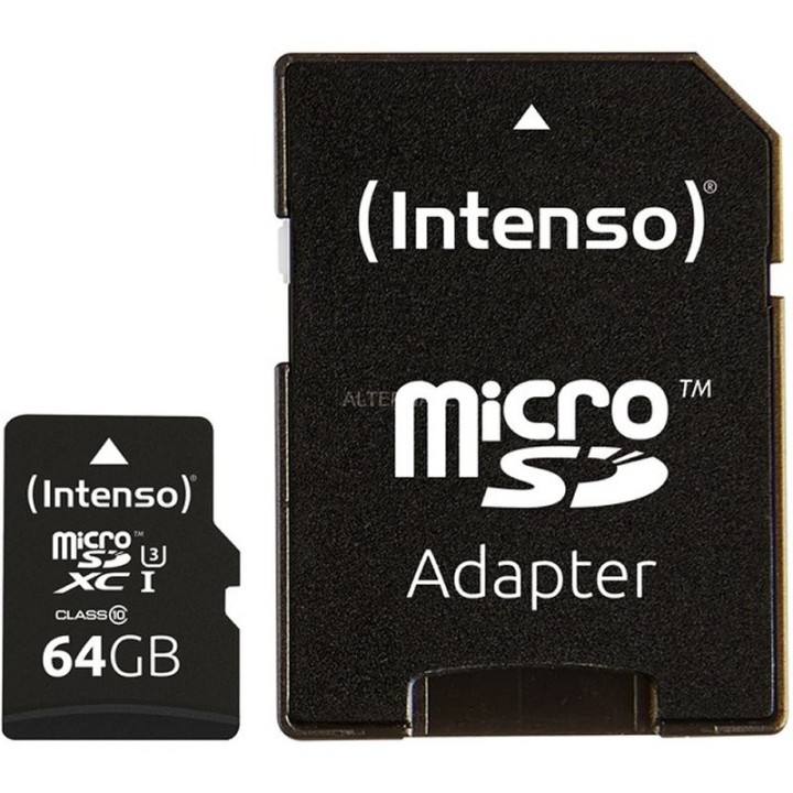 intenso 3433490 micro sd uhs i profesional 64gb