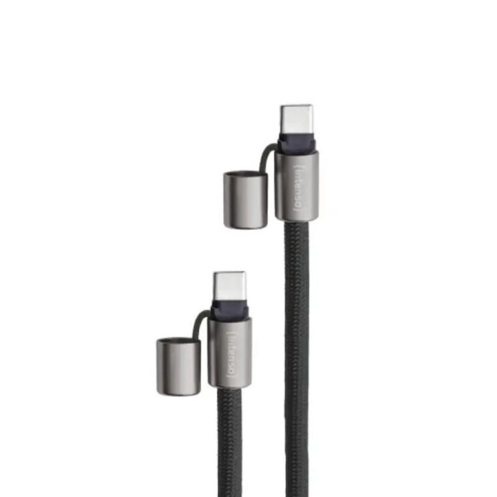 intenso lanyard cable usb c  c 1,65 m negro