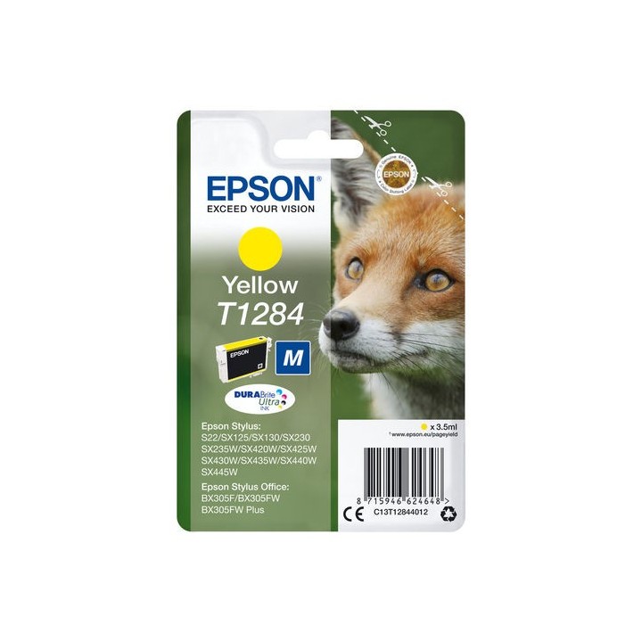tinta epson c13t12844012 t1284 amarilla