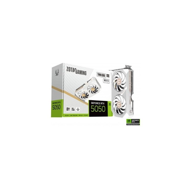 zotac tarjeta grafica zotac gaming rtx 5050 twin edge oc 8gb gddr6    3x dp    1x hdmi pci express 5