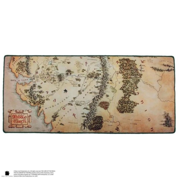 cinereplicas alfombrilla escritorio cinereplicas el se?or de los anillos mapa de la tierra media