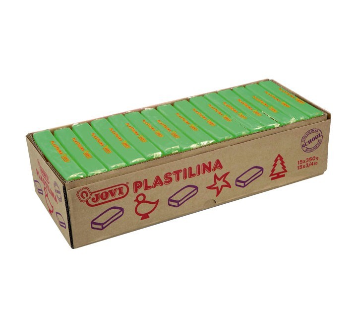 pastilla plastilina jovi 350g verde cl 7210