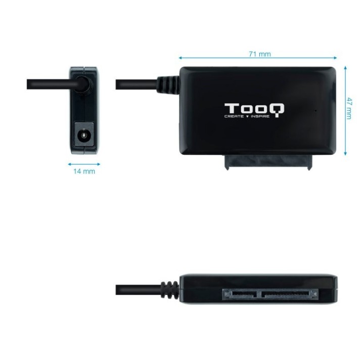 tooq adaptador usb 3.0 para discos 2,5"/3,5"