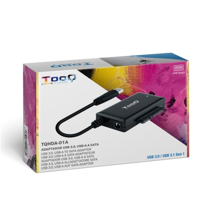 tooq adaptador usb 3.0 para discos 2,5"/3,5"