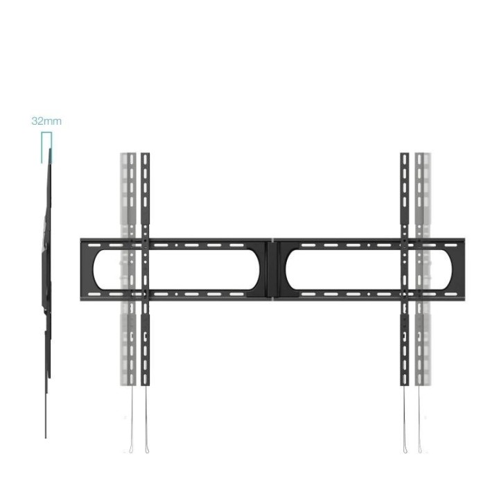 tooq lp37140f b soporte fijo pared 37" 140", negro