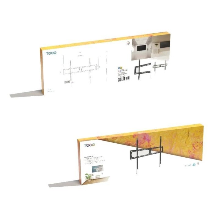 tooq lp37140f b soporte fijo pared 37" 140", negro