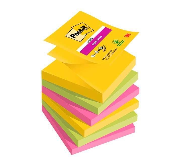 pack 6 bloc post it s.sticky z notas carnival