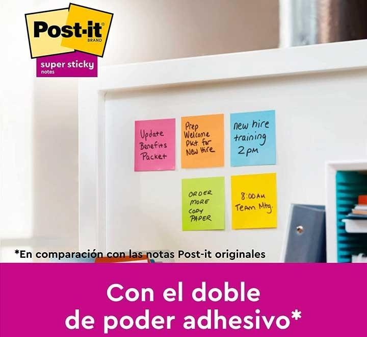 pack 6 bloc post it s.sticky z notas carnival