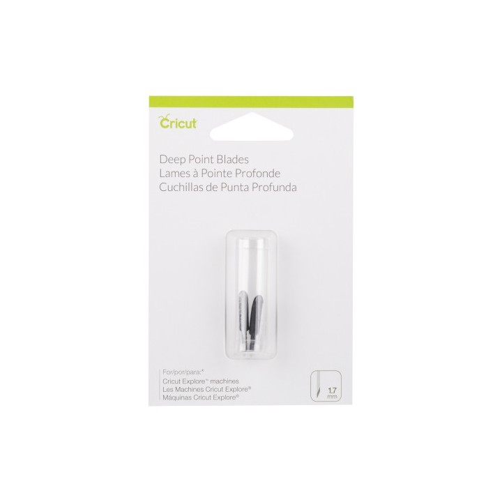 cricut cricut pc2003535 set de 2 lames coupe profonde, plastique, multicolore, 12 x 8 x 2 cm