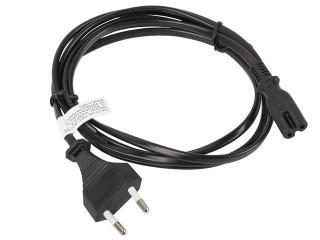 lanberg cable lanberg de alimentacion ocho cee 7 - 16 a iec320 c7 euro (radio) negro 1.8 m