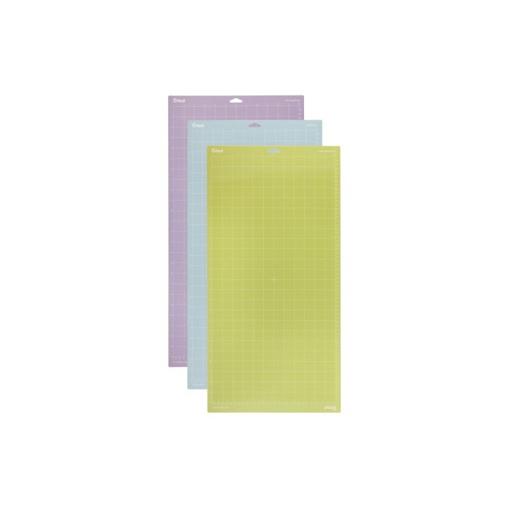 cricut cricut set de3 tapis de coupe, plastique, multicolore, 30.5 x 60.9 cm pc2003847