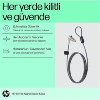 hp hp bloqueo de cable con combinacion nano