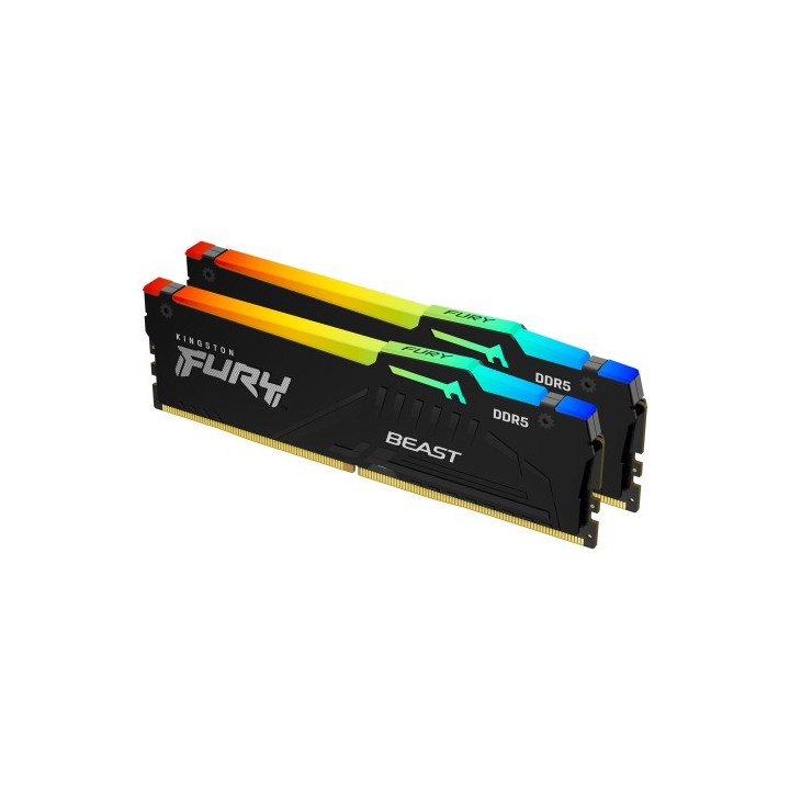 kingston kingston technology fury beast rgb modulo de memoria 16 gb 2 x 8 gb ddr5 5600 mhz