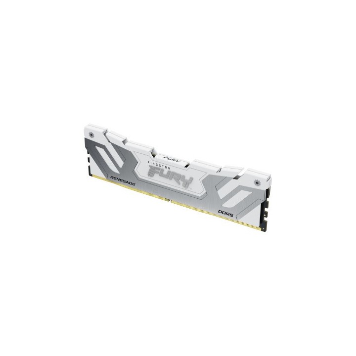 kingston memoria kingston 48gb 8400mt/s ddr5 cl40 cudimm  kit of 2  fury renegade white xmp   kf584c