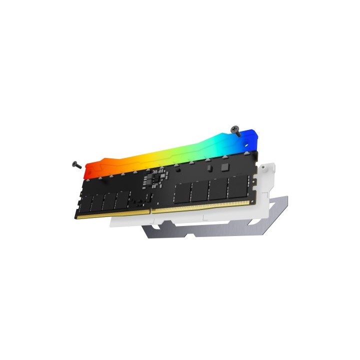 kingston memoria kingston 24gb 8400mt/s ddr5 cl40 cudimm fury renegade rgb white xmp   kf584cu40rwa