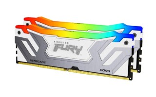 kingston memoria kingston 48gb 8400mt/s ddr5 cl40 cudimm  kit of 2  fury renegade rgb white xmp   kf