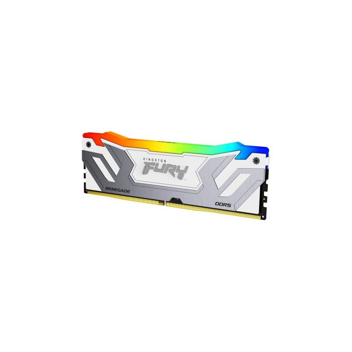kingston memoria kingston 48gb 8400mt/s ddr5 cl40 cudimm  kit of 2  fury renegade rgb white xmp   kf