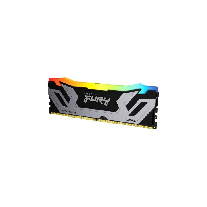 kingston memoria kingston 24gb 8400mt/s ddr5 cl40 cudimm fury renegade rgb silver xmp   kf584cu40rsa