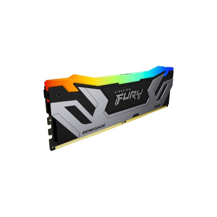 kingston memoria kingston 24gb 8400mt/s ddr5 cl40 cudimm fury renegade rgb silver xmp   kf584cu40rsa