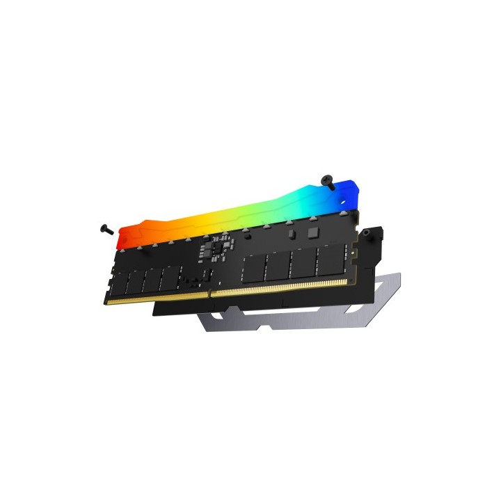 kingston memoria kingston 24gb 8400mt/s ddr5 cl40 cudimm fury renegade rgb silver xmp   kf584cu40rsa