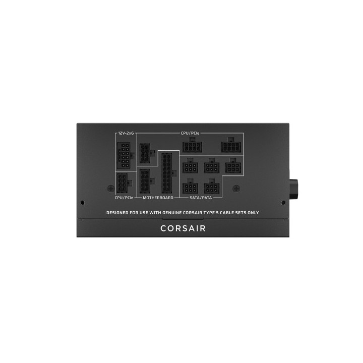 corsair fuente aliment. corsair rm1000x shift 80+ gold shifted modular 1000 watt pcie 5.1 atx 3.1 cp