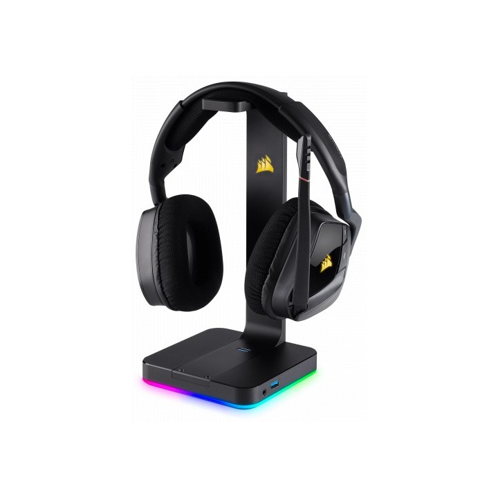 corsair corsair st100 rgb premium auriculares negro