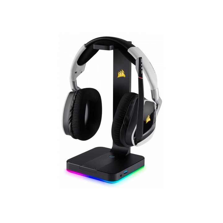 corsair corsair st100 rgb premium auriculares negro
