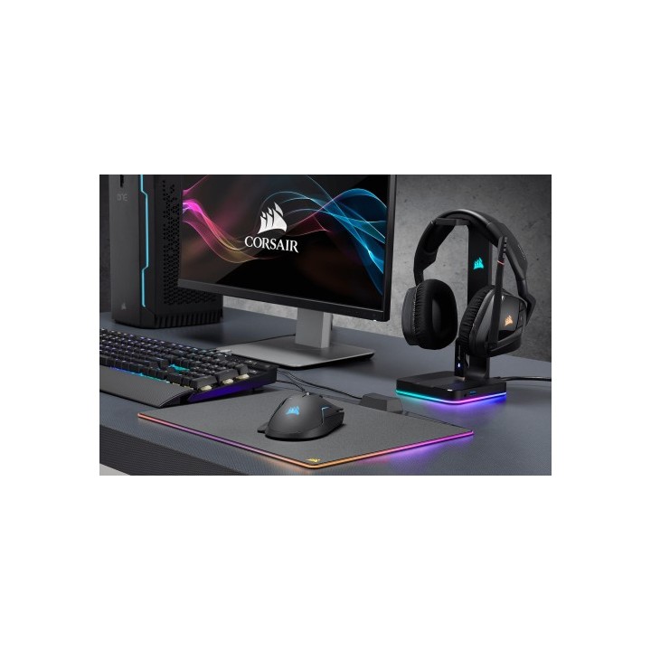 corsair corsair st100 rgb premium auriculares negro
