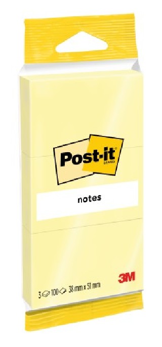 post it pack 3 blocs 100 hojas notas adhesivas 38x51mm amarillo 6810 post it 7100172242