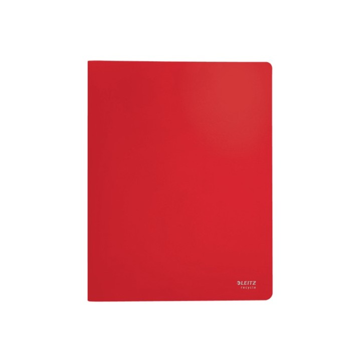 leitz carpeta polipropileno con 20 fundas a4 recycle rojo leitz 46760025