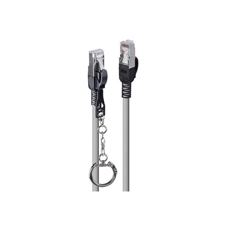 lindy lindy 47600 cable de red gris 0,3 m cat6a s/ftp  s stp