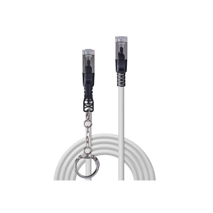 lindy lindy 47600 cable de red gris 0,3 m cat6a s/ftp  s stp