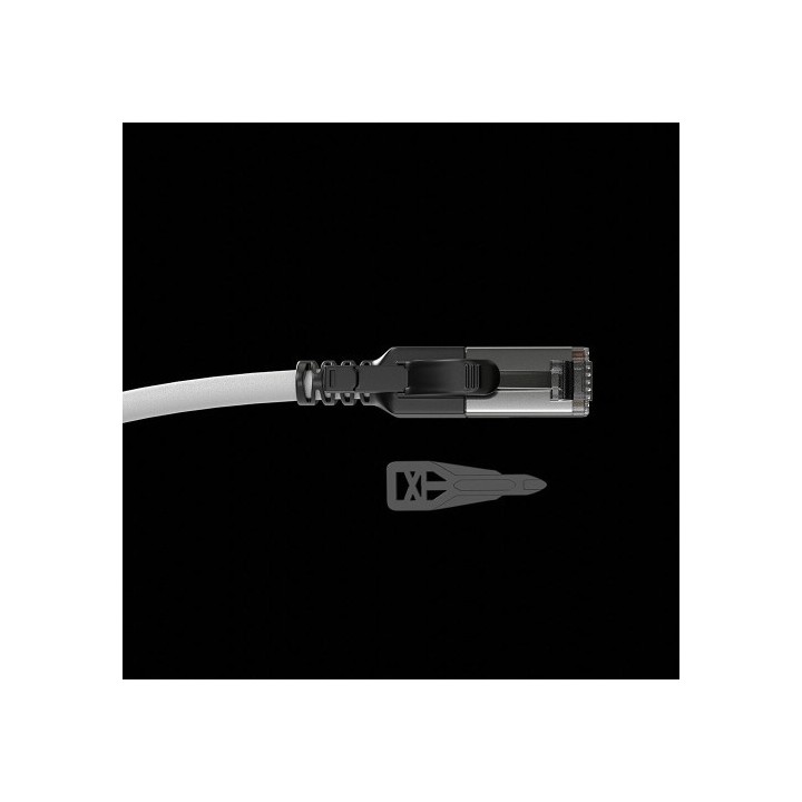 lindy lindy 47600 cable de red gris 0,3 m cat6a s/ftp  s stp