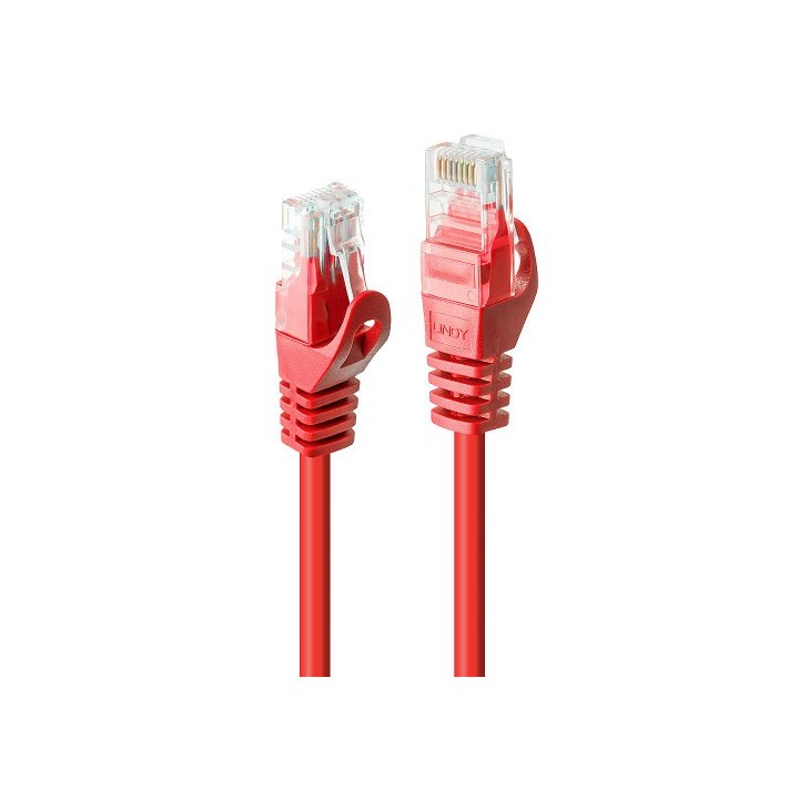 lindy lindy 48181 cable de red rojo 0,5 m cat6 u/utp  utp